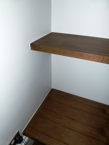 Upminster Walnut shelving