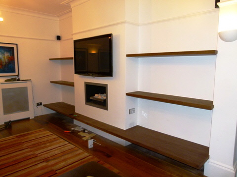 Upminster Walnut shelving
