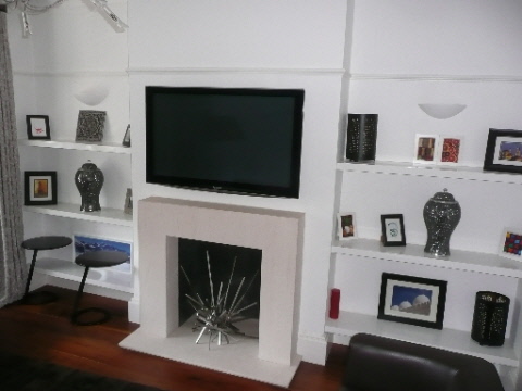 custom house shelves