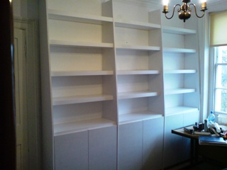 home office cabinets and 

shelving installations