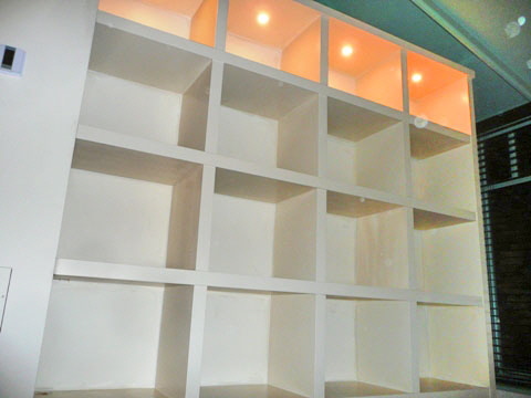 custom house shelves